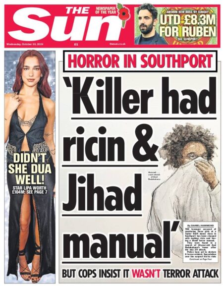 The Sun – ‘Killer had ricin & Jihad manual’