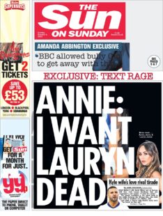 The Sun on Sunday – Annie: I want Lauren dead