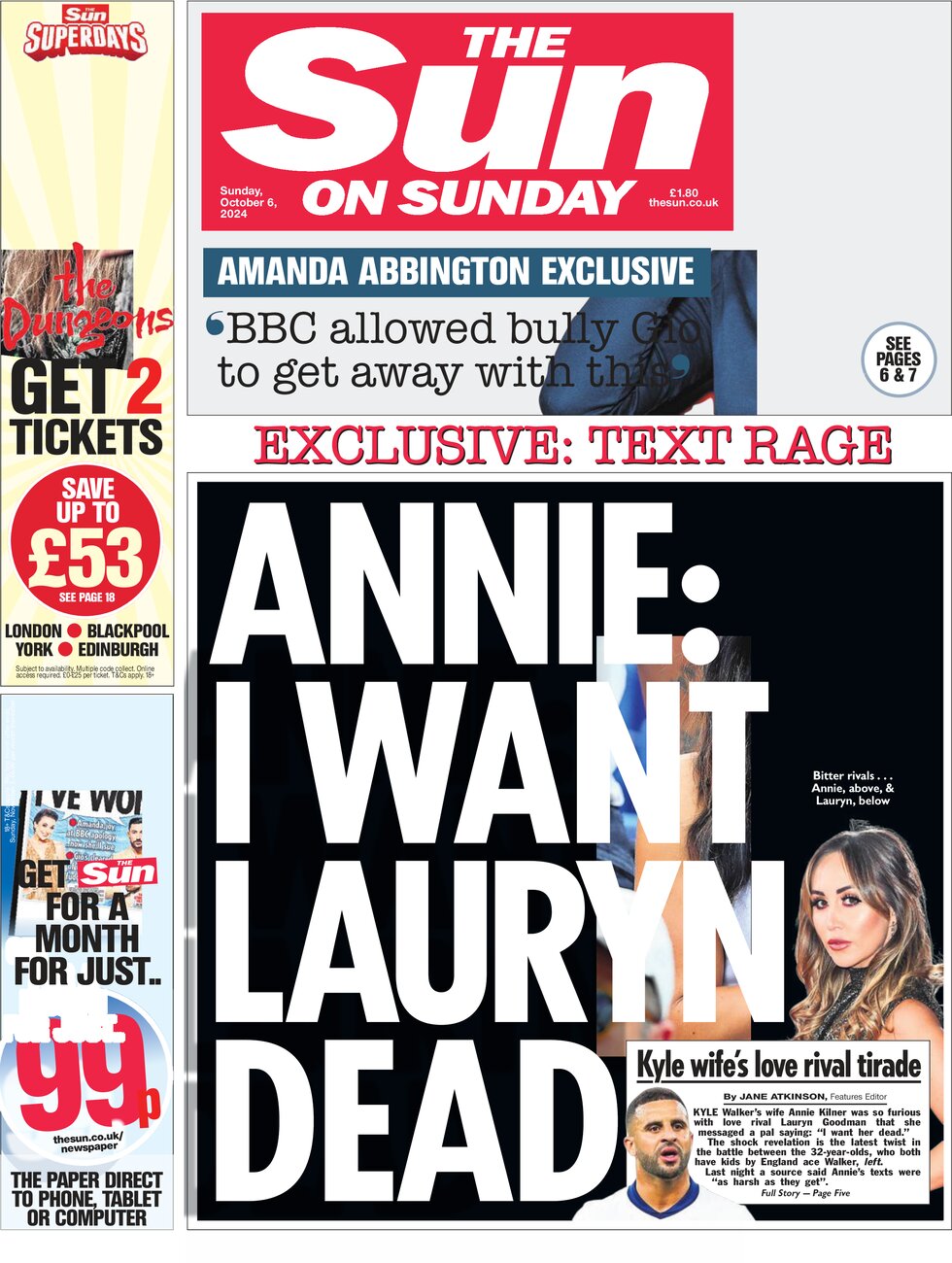 The Sun on Sunday - Annie: I want Lauren dead 