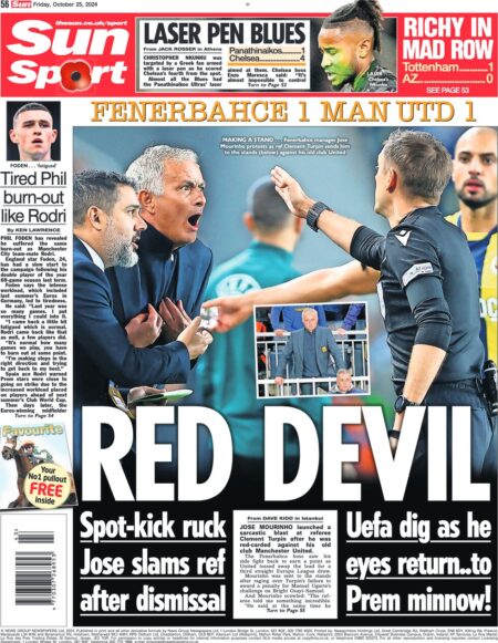 Sun Sport – Fenerbahce 1 Man Utd 1 Red Devil