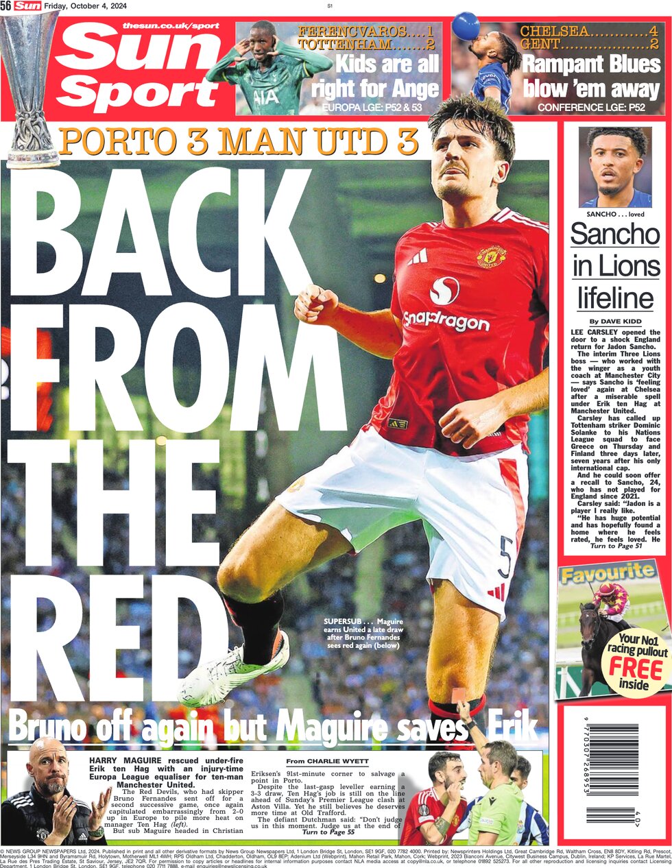 Sun Sport - Back from the red