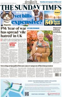 The Sunday Times – PM: Year of war has spread ‘vile hatred’ in UK 