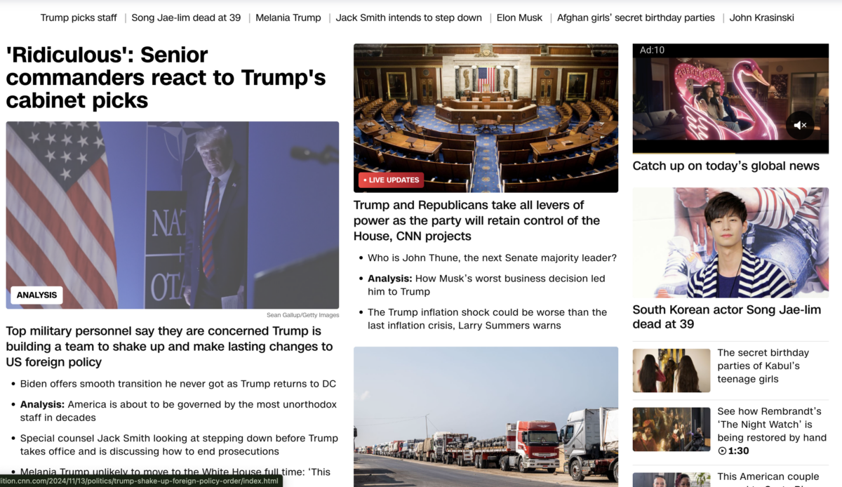 The American perspective on what news you should read today by CNN