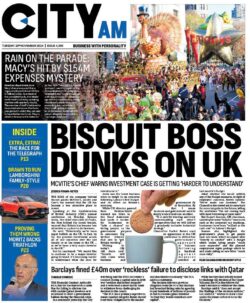 CITY AM - Biscuit boss dunks on UK