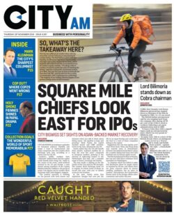 CITY AM – Square mile chiefs look east for IPOs