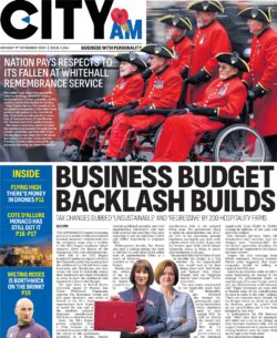 CITY AM – Business Budget backlash builds 