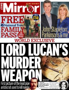 Daily Mirror – Lord Lucan’s murder weapon