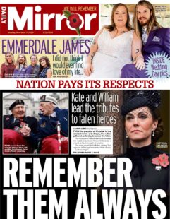 Daily Mirror – Nation pays its respects: Remember them always