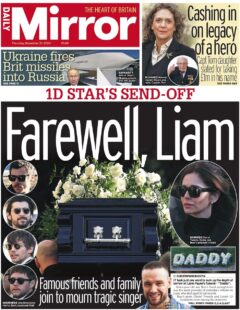  1D’s star send-off: Farewell, Liam – Daily Mirror