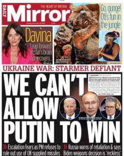 Daily Mirror – We can’t allow Putin to win 