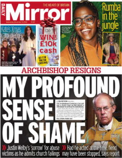 Daily Mirror - Archbishop resigns: My profound sense of shame 