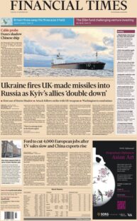 FT - Ukraine fires UK-made missiles into Russia as Kyiv's allies double down