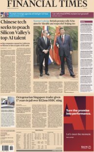 FT – Chinese tech seeks to poach Silicon Valley’s top AI talent 