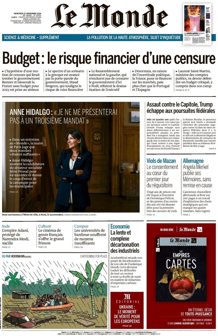 Budget: the financial risk of censorship – Le Monde