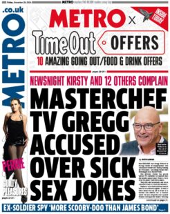 MasterChef TV Gregg accused over sick sex jokes - Metro