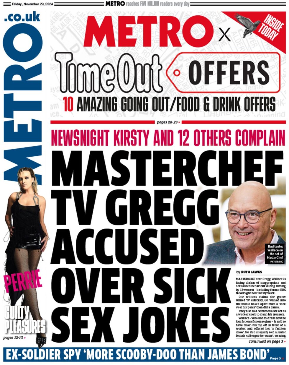 MasterChef TV Gregg accused over sick sex jokes - Metro