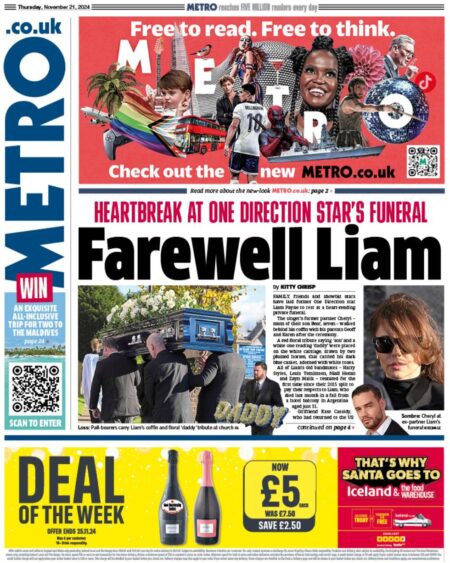 Farewell Liam – Metro