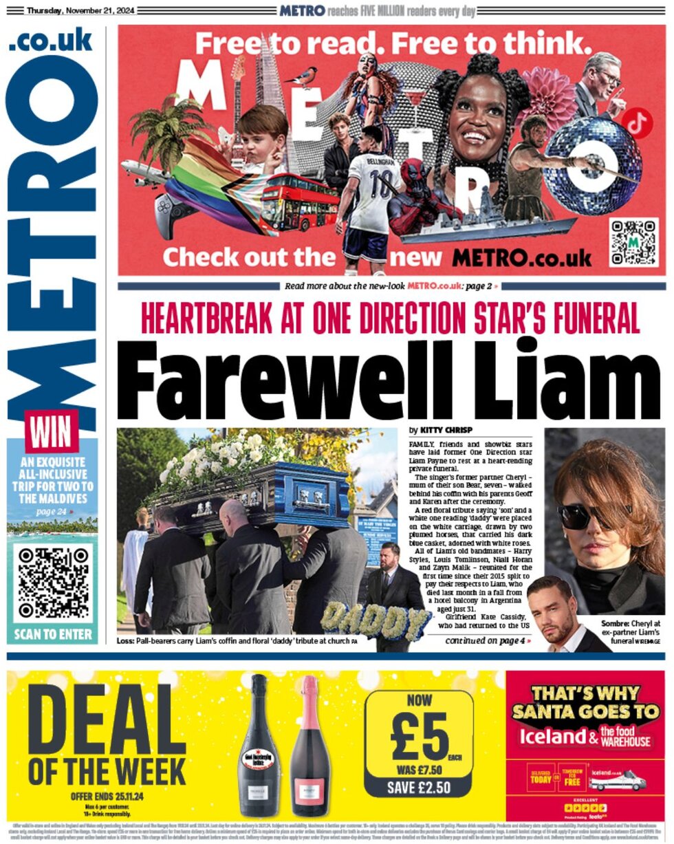 Farewell Liam - Metro