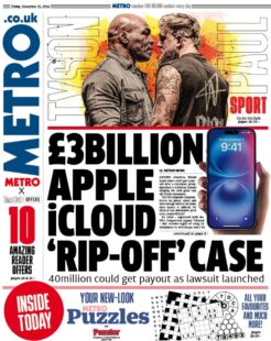 Metro – £3b Apple icloud case 