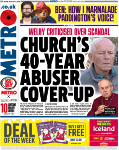 Metro – Church’s 40-year abuser cover-up 