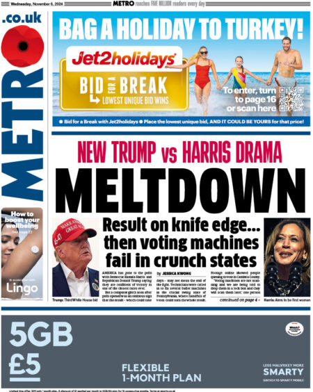 Metro – New Trump vs Harris drama: Meltdown 