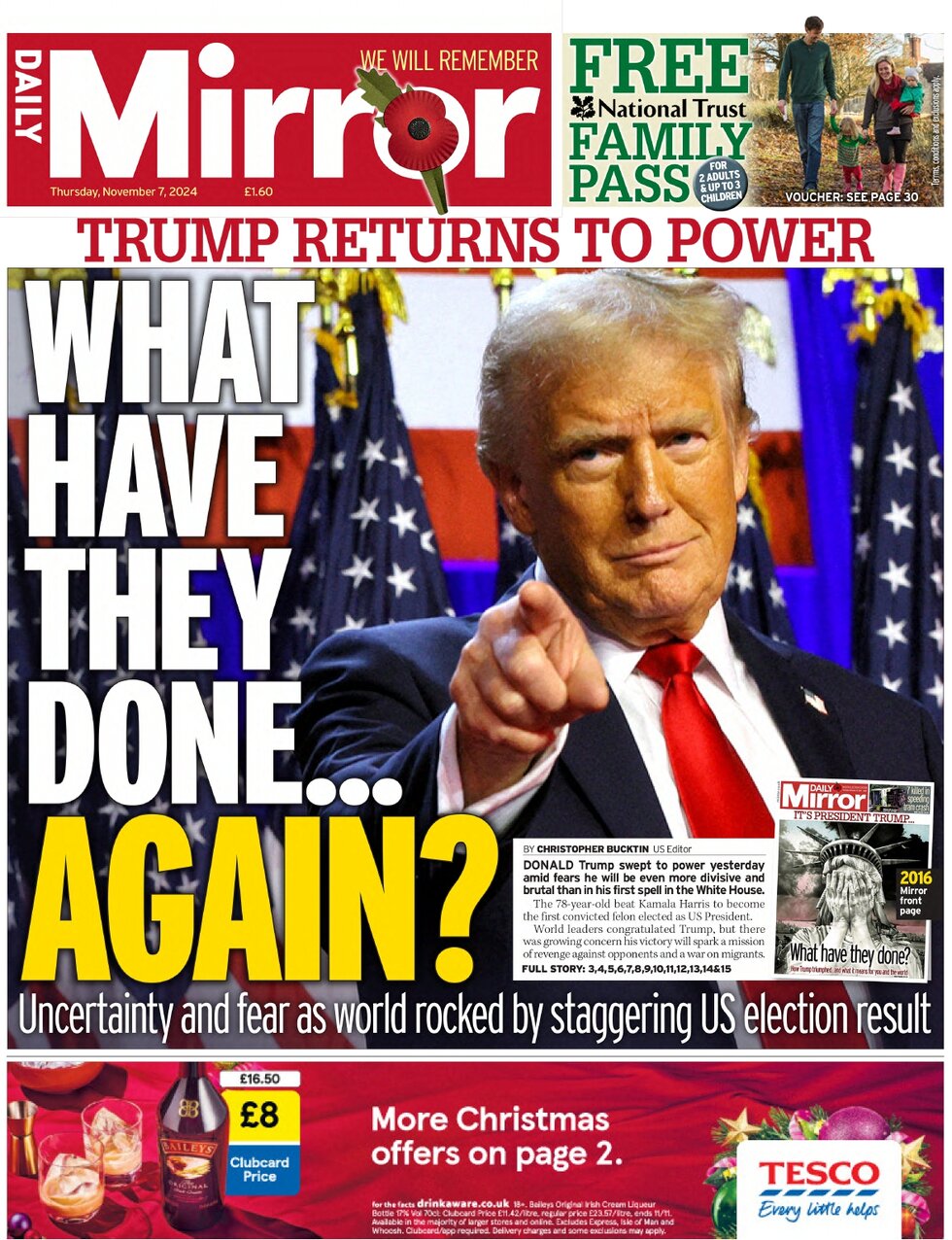 Daily Mirror - What have they done … Again? 
