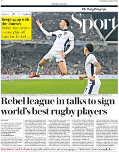 Telegraph Sport – Keeping up with the Joneses