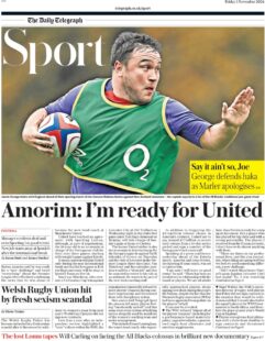 Telegraph Sport – Amorim: I’m ready for United