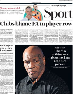 Telegraph Sport – Clubs blame FA in player row