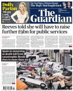 The Guardian – Reeves told she will have to raise further £9bn for public services