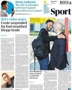 Guardian Sport – Coote suspended for foul-mouthed Klopp tirade