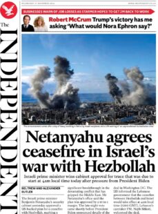 Netanyahu agrees ceasefire in Israel’s war with Hezbollah – The Independent