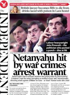 Netanyahu hit by war crimes arrest warrant - The Independent - Netanyahu is not safe at home or abroad