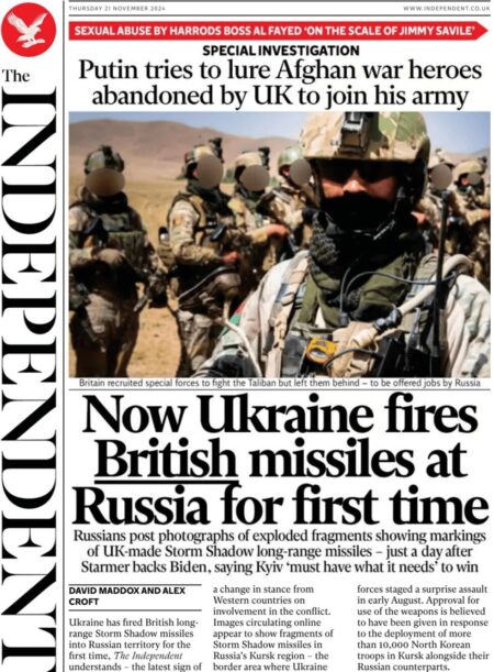 Now Ukraine fires British missiles at Russia for first time – The Independent