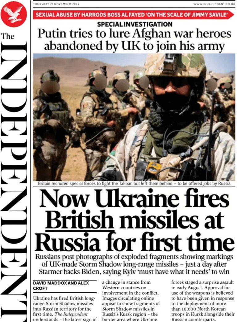 Now Ukraine fires British missiles at Russia for first time – The Independent