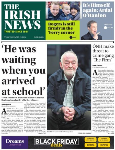 He was waiting when you arrived at school – The Irish News