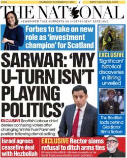 Sarwar: My U-turn isn’t playing politics – The National 