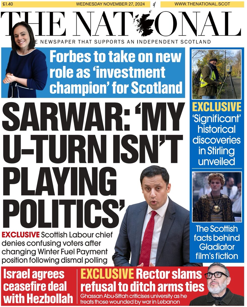 Sarwar: My U-turn isn’t playing politics - The National