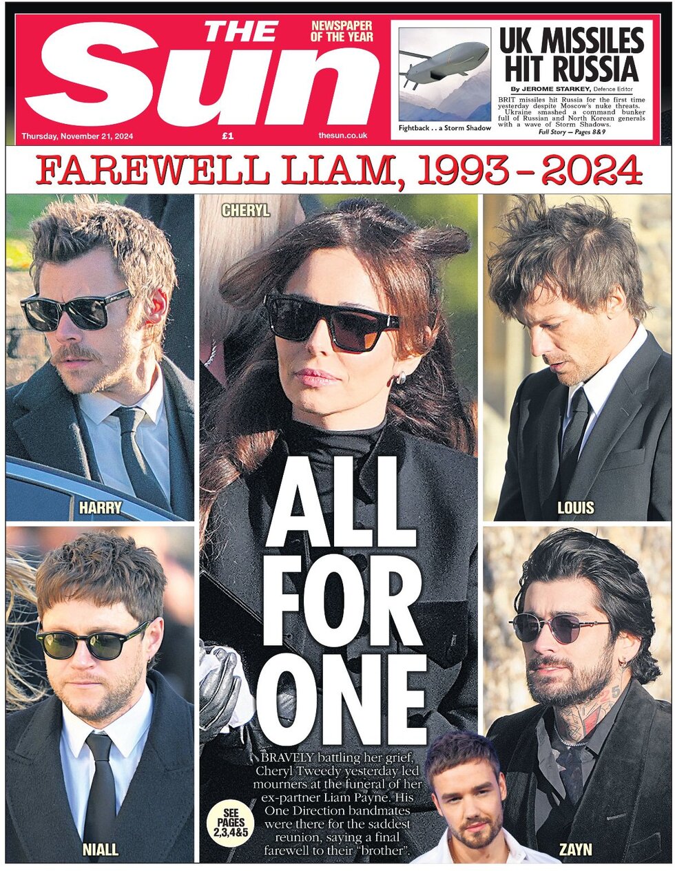 Farewell Liam, 1993-2024 - The Sun