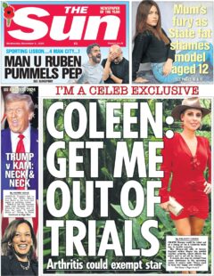 The Sun – Coleen: Get me out of trials 