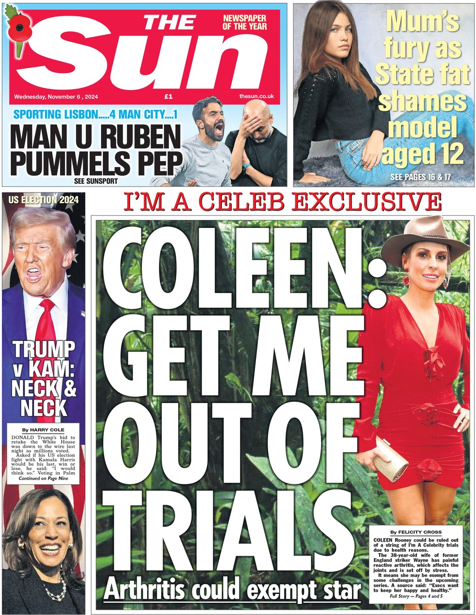 The Sun - Coleen: Get me out of trials 
