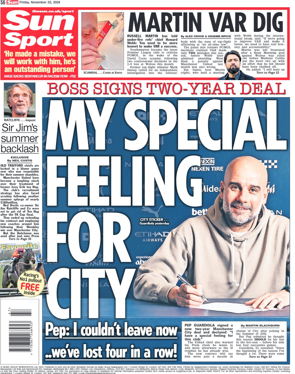 Sun Sport – My special feelings for City