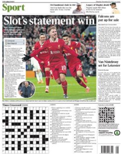 Slot’s statement win – Times Sport (UK)