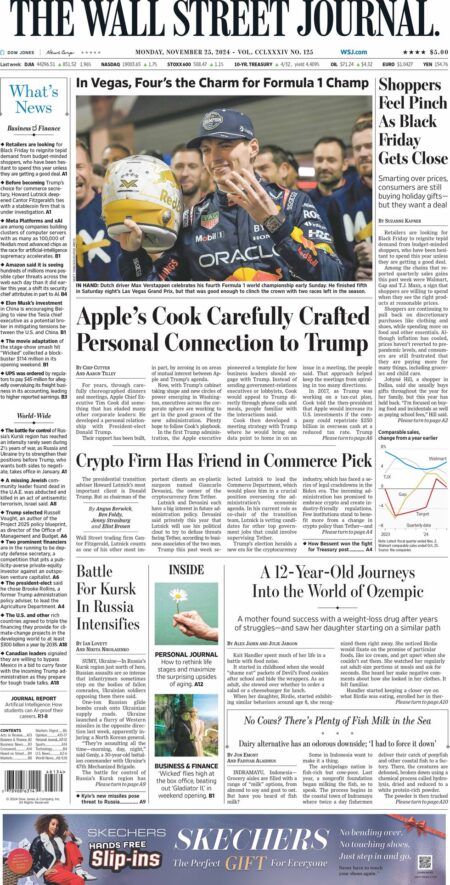 Apple’s Cook carefully crafted personal connection to Trump - WSJ