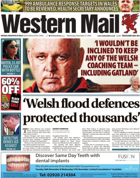 Welsh flood defences protected thousands – Western Mail 