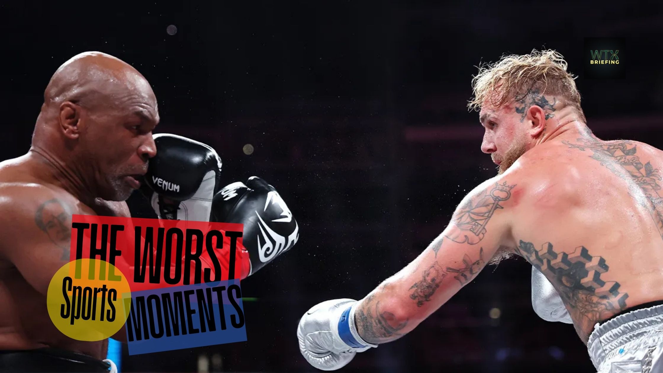 5 worst sports moments of 2024 - Netflix’s Mike Tyson vs Jake Paul 