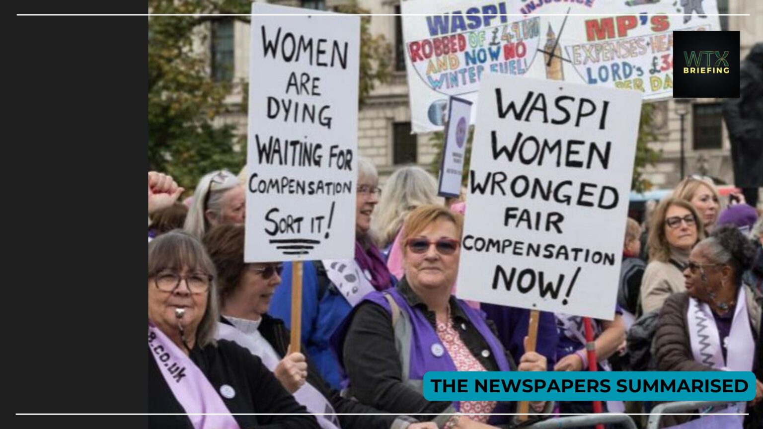 ‘We have been betrayed’ – Waspi Women, Farage meets with Musk in hopes of 0m, Spoty awards and super league plans return – Paper Talk UK