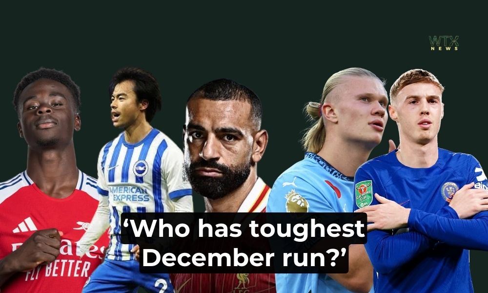 Who will be on top of the premier league in 2025? Who has toughest December run?