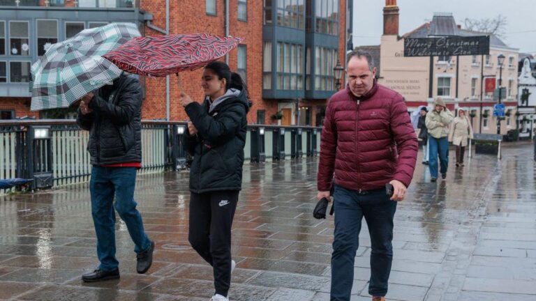 Flood warnings as thousands without power after Storm Darragh