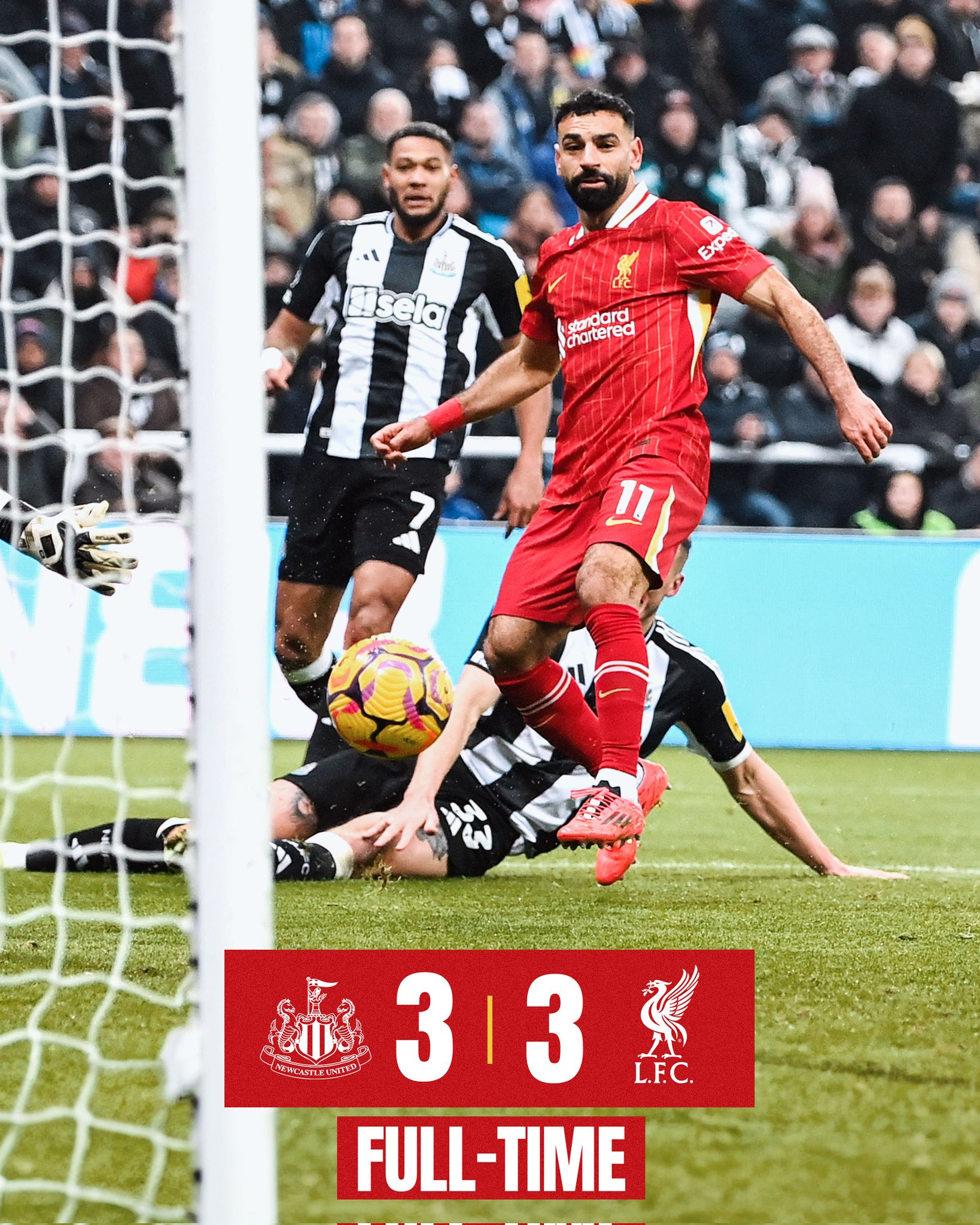 Newcastle and Liverpool served up a 3-3 draw